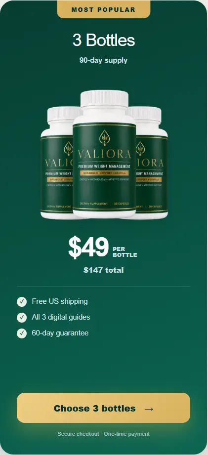Valiora- 3 Bottle